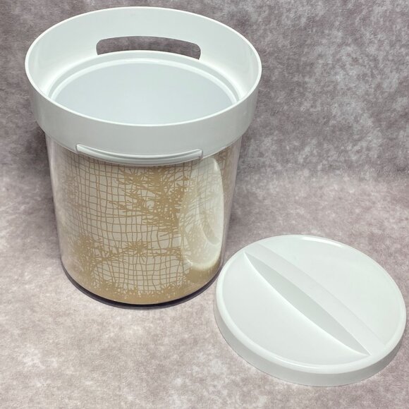 Vintage Thermo-Serv Ice Bucket Shadow Fern Pattern With Lid Barware USA - Picture 2 of 14